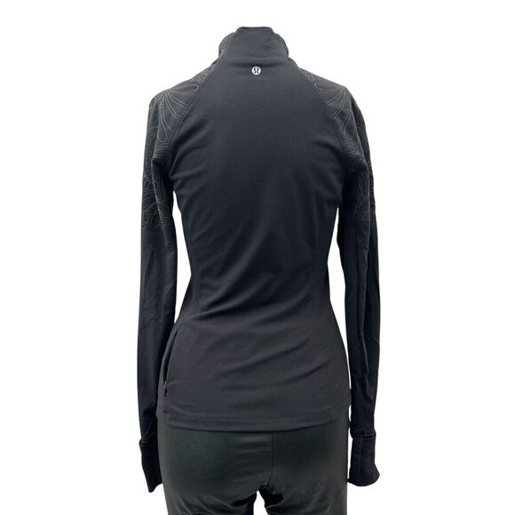 Lululemon Toasty Tech 1/2 Zip Pocket Hi-Neck Activewear Longsleeve Black Women 4 - Picture 6 of 16